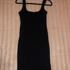 Black mini dress